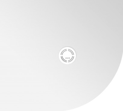 FLEXIA vanička z litého mramoru čtvrtkruh, s možností úpravy rozměru, 100x90cm, R550, levá 91321