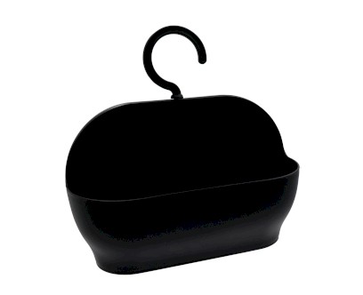 SHARON police do sprchy závěsná, plast, černá SH8455B