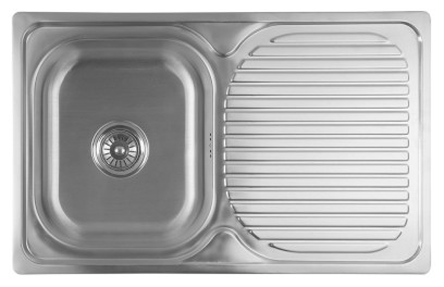 Nerezový vestavný dřez s odkapem 78x18x48cm AQ7848B