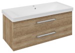 THEIA umyvadlová skříňka 101,4x43,5x44,2cm, 2xzásuvka, dub alabama TH105-2222