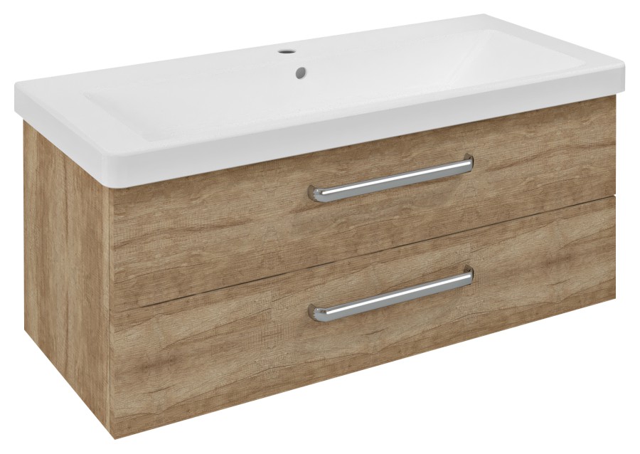 TH105-2222 (51941) THEIA umyvadlová skříňka 101,4x43,5x44,2cm, 2xzásuvka, dub alabama TH105-2222