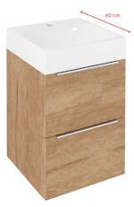 EM040-2222 (61119) EMONA umyvadlová skříňka 39,4x55x39cm, dub alabama EM040-2222