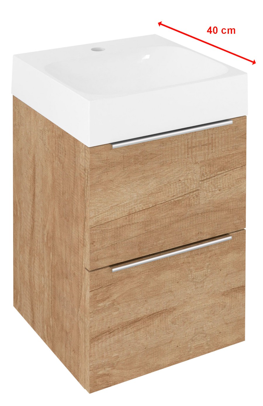 EM040-2222 (61119) EMONA umyvadlová skříňka 39,4x55x39cm, dub alabama EM040-2222