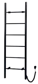 KARBO elektrický sušák ručníků, kulatý, 500x1600mm, 120 W, černá mat KB905