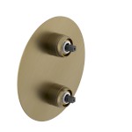 UT043G-1 (57460) ULTRAMIX tělo podomítkové sprchové baterie, 2 výstupy, otočný přepínač, zlato mat UT043G-1