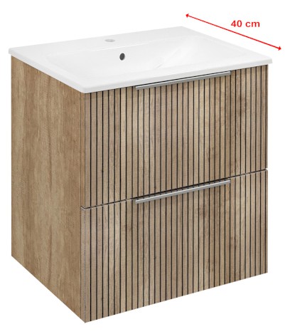 CIRASA STRIP umyvadlová skříňka 48x54x39cm, dub alabama CR492-2322