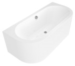 VIVA D MONOLITH nástěnná stojící vana 180x75x60cm, bílá 89139M
