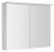 KAWA STRIP galerka s LED osvětlením 80x70x22cm, bílá WGL80S