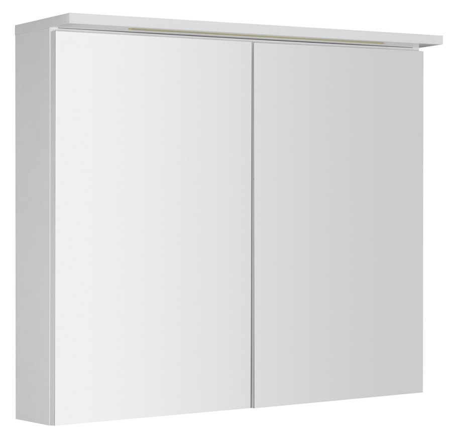 WGL80S (51423) KAWA STRIP galerka s LED osvětlením 80x70x22cm, bílá WGL80S