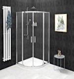SIGMA SIMPLY čtvrtkruhová sprchová zástěna 800x800 mm, R550, čiré sklo GS5580