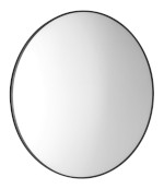 AWB090 (51573) AROWANA kulaté zrcadlo v rámu ø 90cm, černá mat AWB090