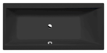 CLEO obdélníková vana 160x75x48cm, černá mat 93611.21