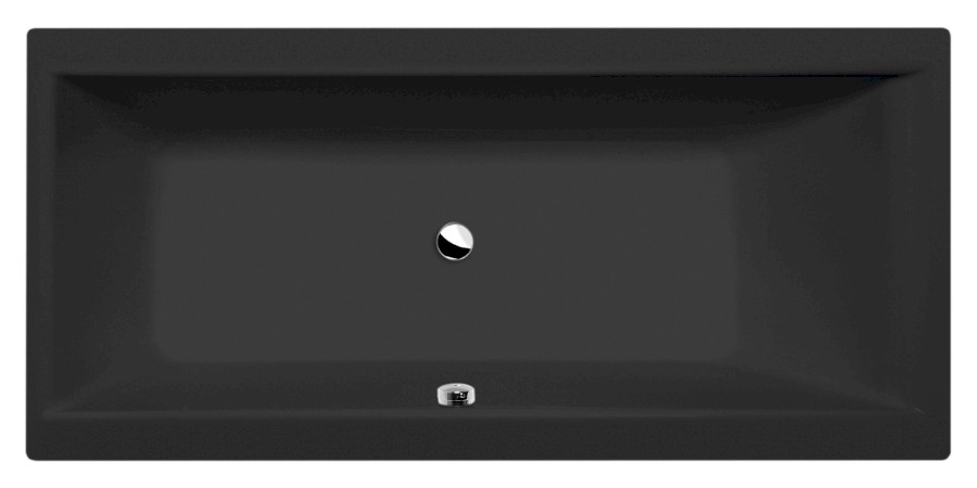 93611.21 (29893) CLEO obdélníková vana 160x75x48cm, černá mat 93611.21