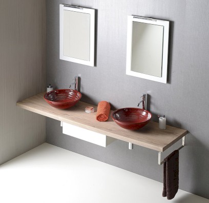 AVICE deska pod umyvadlo 240x50cm, tl.5cm, dub Rover AV244