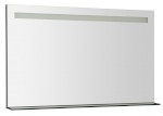 BRETO zrcadlo s LED osvětlením a policí 100x60,8cm BT100
