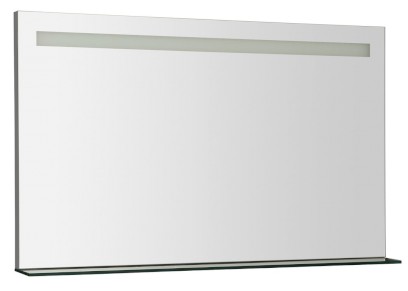BRETO zrcadlo s LED osvětlením a policí 100x60,8cm BT100