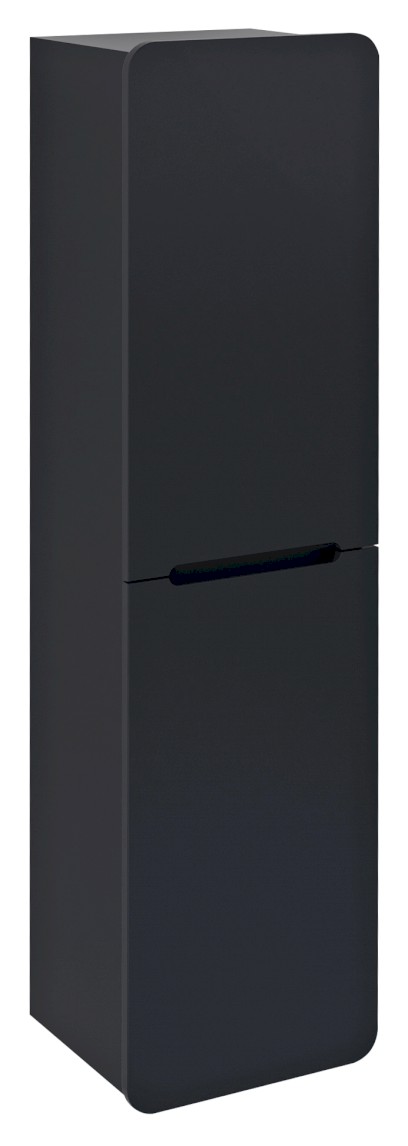 KERALA skříňka vysoká 38x143x32cm, 2x dvířka, levá/pravá, antracit matný KR350-3434