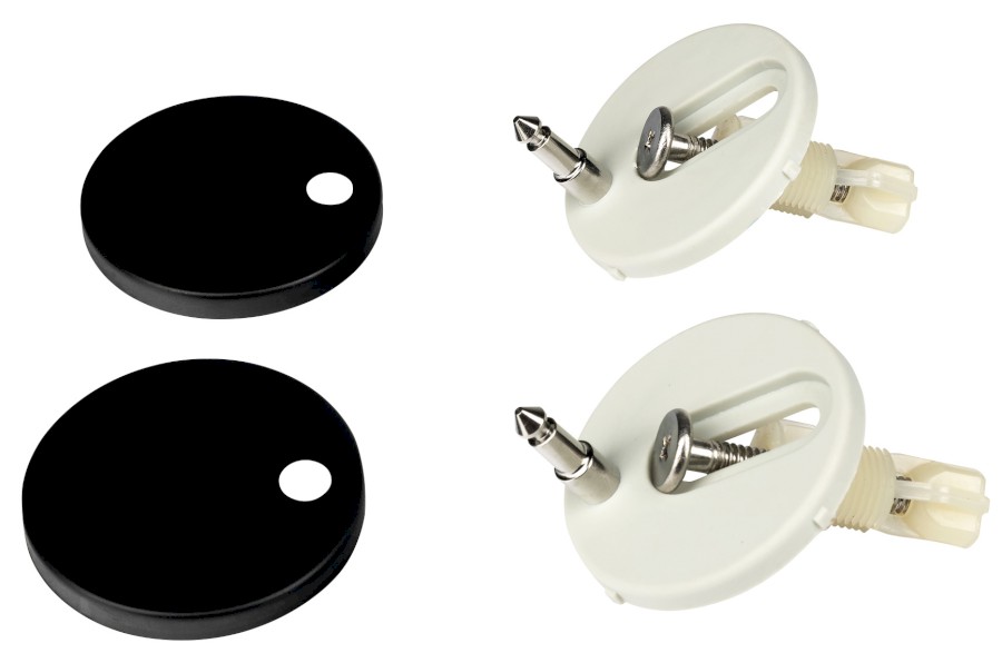 NDPC103-5B (60858) Sada 2 úchytů WC sedátka, černá mat NDPC103-5B