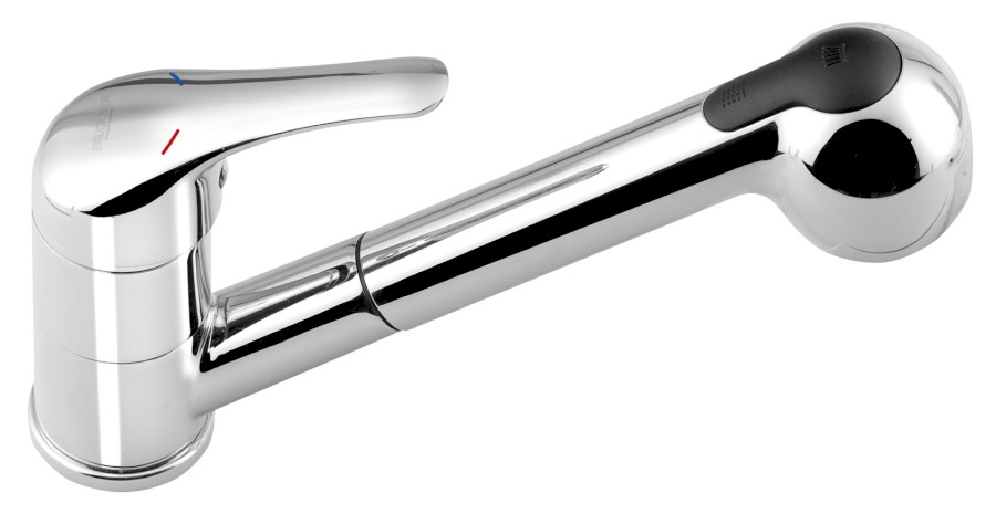 HOFFER stojánková dřezová baterie s výsuvnou sprškou, chrom 424.070.1