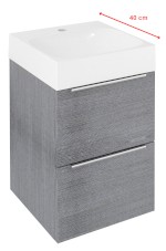 EM040-1111 (61118) EMONA umyvadlová skříňka 39,4x55x39cm, dub stříbrný EM040-1111