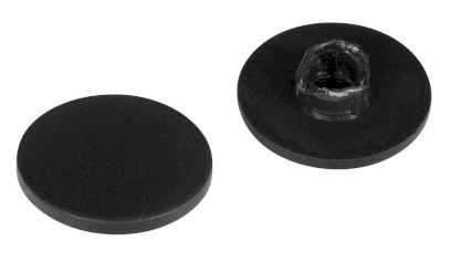 Kulatá krytka vzpěry, černá mat, 2ks v balení NDES03B