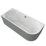 70119M.44 (60357) VIVA L MONOLITH asymetrická vana 170x75x60cm, bílá/verde 70119M.44