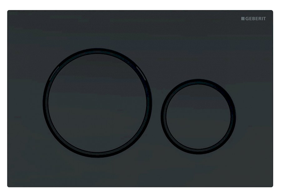GEBERIT SIGMA20 ovládací tlačítko, Easy-to clean, černá mat 115.882.16.1