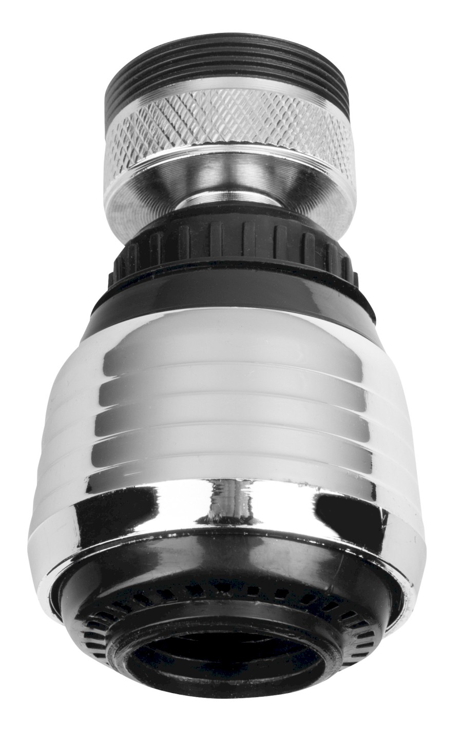 B003 (18958) Perlátor s kloubem a přepínačem, redukce M22x1 a M24x1, ABS/chrom B003