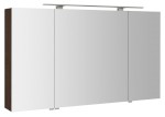 MIRRÓ galerka s LED osvětlením, 3x dvířka, 120x70x16cm, borovice rustik MC121-0016