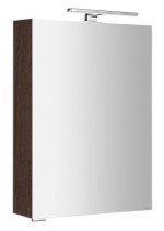 MIRRÓ galerka s LED osvětlením, 50x70x16cm, levá/pravá, borovice rustik MC050-0016