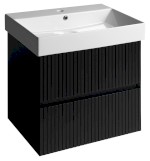 FID1260BS (52726) FILENA umyvadlová skříňka 57x51,5x43cm, černá mat strip FID1260BS