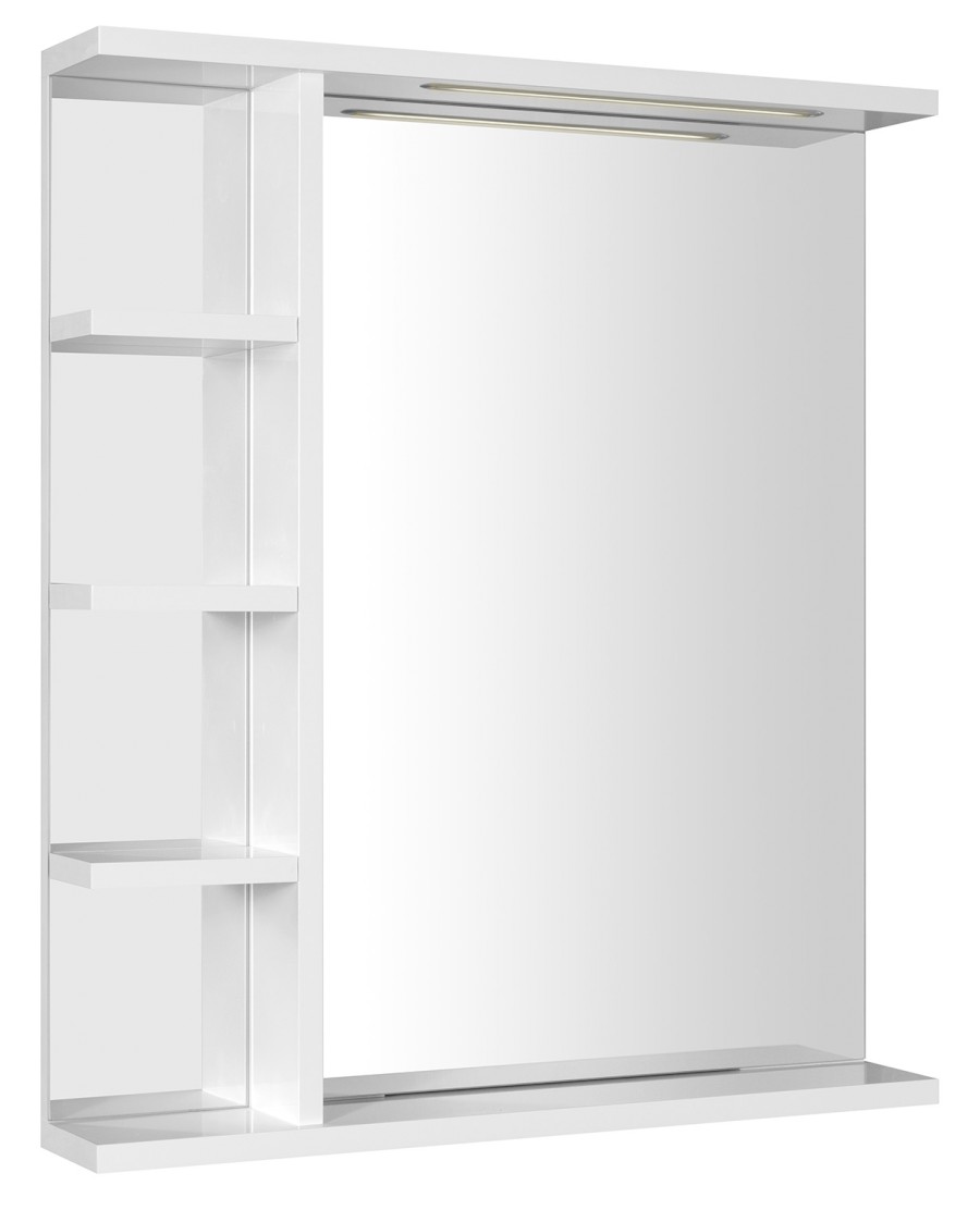 KORIN STRIP zrcadlo s LED osvětlením a policemi 60x70x12cm KO370S