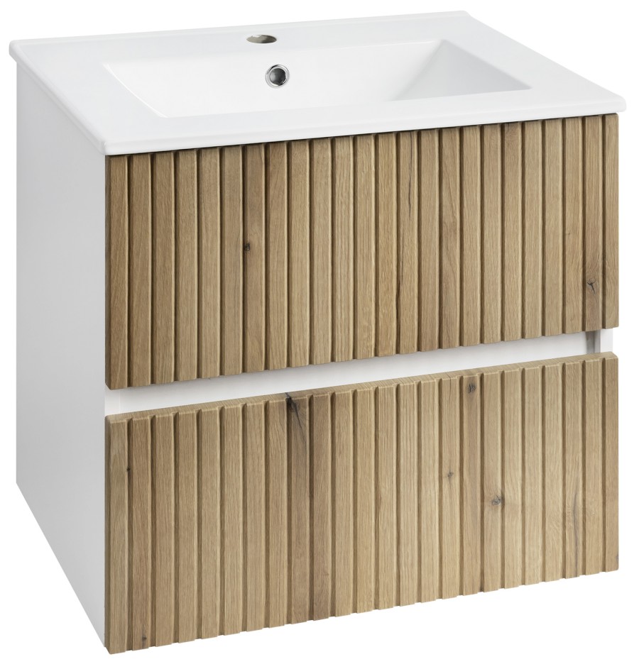 PN360 (59256) PANEDA STRIP umyvadlová skříňka 59,5x55x45,2cm, dub emporio PN360