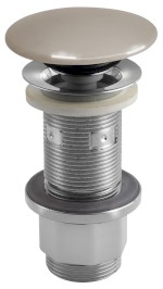 AS914 (61496) Umyvadlová výpust 5/4“, click-clack, betonová zátka, 10-80mm, písková pololesk AS914