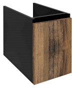 LE030-1935 (53716) LOREA skříňka spodní dvířková 30x44x51,2cm, pravá/levá, dub collingwood/černá mat LE030-1935