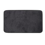 96FY508014 (57788) FUZZY koupelnová předložka, 50x80cm, 100% polyester, protiskluz, černá 96FY508014