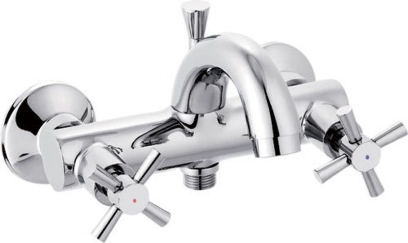 XENIA nástěnná vanová kohoutková baterie, chrom 1109-10