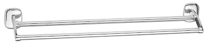 RUMBA dvojitý držák ručníků 600mm, chrom RB111