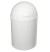 Odpadkový koš výklopný, 5l, plast, bílá 20309