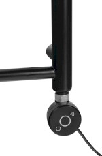 600.203.6 (58356) WICHER topná tyč s termostatem, 400 W, černá mat 600.203.6