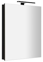 GRETA galerka s LED osvětlením, 60x70x14cm, černá mat GR065-0035