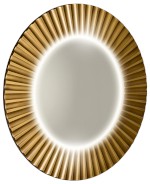 PD954 (60428) PRIDE STRIP kulaté zrcadlo s LED osvětlením v rámu ø 90cm, bronz PD954