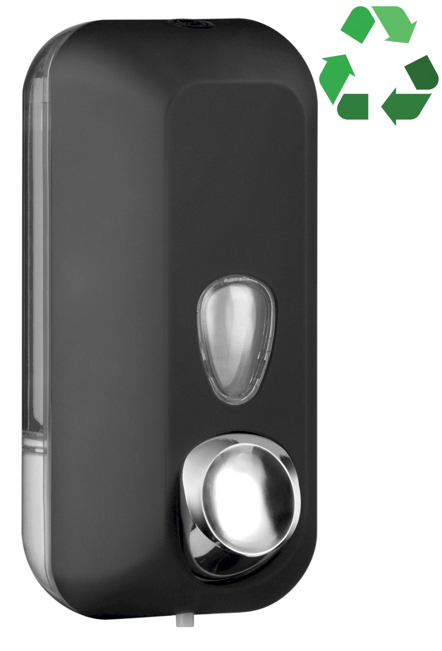 A71401VB (60531) ECOLORED dávkovač tekutého mýdla 550ml, ABS, Soft Touch, černá mat A71401VB