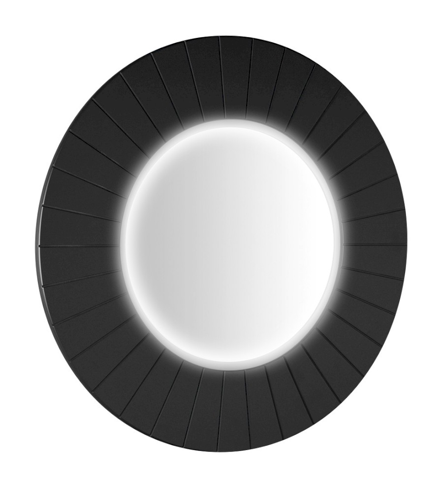 LR750-4141S (61376) LUMIRO STRIP kulaté zrcadlo s LED osvětlením v rámu ø 75cm, carina LR750-4141S