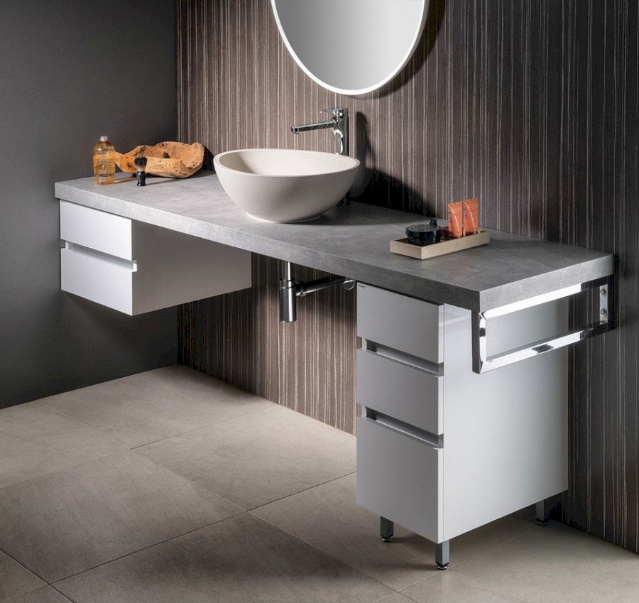 AVICE deska pod umyvadlo 170x50cm, tl.5cm, cement AV177