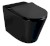 WC kombi mísa, Rimless, 61x38cm, spodní/zadní odpad, černá mat NDPC1012WRB-3