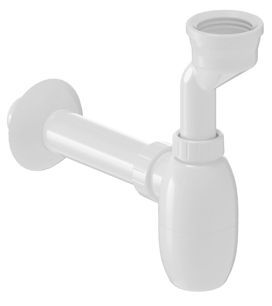191.108.0 (42584) Sifon pro urinál, manžeta, DN40, bílá 191.108.0