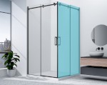 GD4280B (55540) DRAGON BLACK sprchové posuvné dveře rohový vstup 800mm, čiré sklo GD4280B