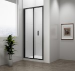 EL1990B (55499) EASY BLACK sprchové dveře skládací 900mm, čiré sklo EL1990B
