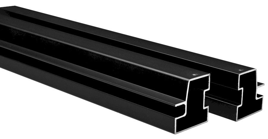 ND550B (61367) EASY BLACK set vodorovných spojovacích profilů pivotových dveří 1900mm ND550B